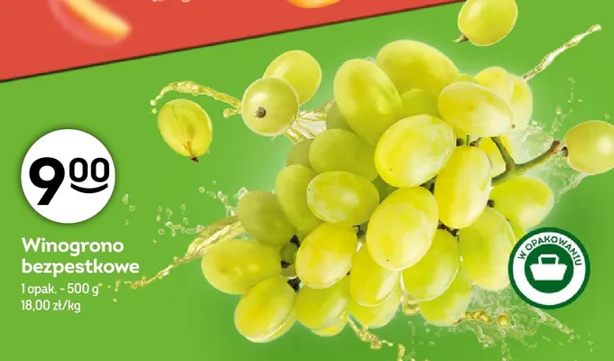 Winogrono bezpestkowe promocja w Żabka