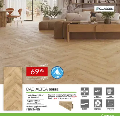 Panele laminowane Dąb Altea 66883 promocja w Abra Meble