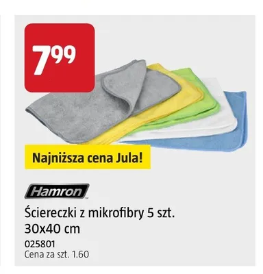 Ściereczki z mikrofibry Hamron 5-pak promocja w Jula
