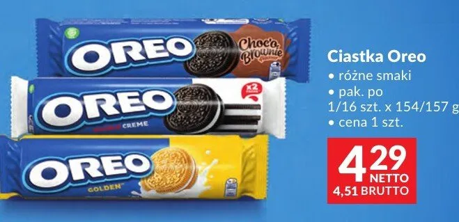 Ciastka Oreo różne smaki promocja w Makro