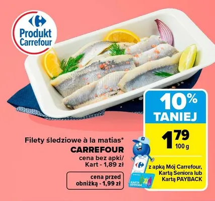 Filety śledziowe à la matias Carrefour promocja w Carrefour