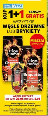 Brykiet z węgla drzewnego do grillowania Fire Flame promocja w Kaufland