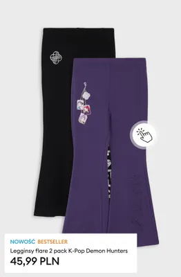Legginsy flare 2-pak K-Pop Demon Hunters promocja w Sinsay