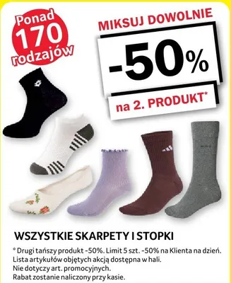 Skarpety i stopki wszystkie rodzaje promocja w Selgros