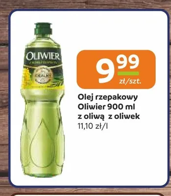 Olej rzepakowy Oliwier z oliwą z oliwek promocja w Społem Częstochowa