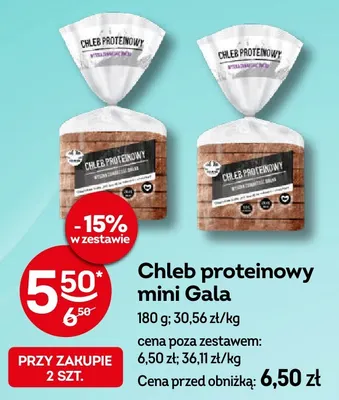 Chleb proteinowy mini Gala promocja w Żabka