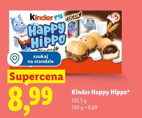 Kinder Happy Hippo promocja w Lidl