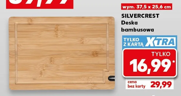 Deska bambusowa Silvercrest promocja w Kaufland