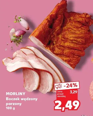 Boczek wędzony parzony promocja w Kaufland