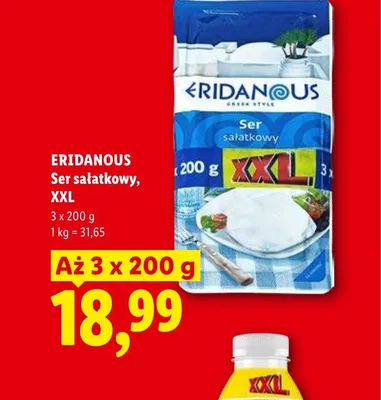 Ser sałatkowy XXL Eridanous 3-pak 200g promocja w Lidl