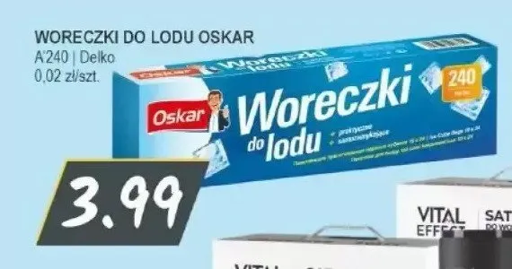 Woreczki do lodu Oskar promocja w Słoneczko