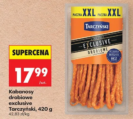 Kabanosy drobiowe exclusive promocja w Biedronka