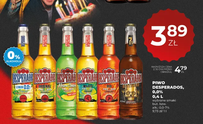 Piwo Desperados Original promocja w Duży Ben