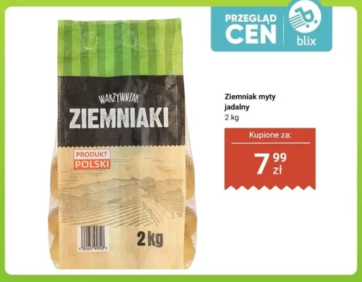 Ziemniak myty jadalny Warzywniak promocja w Biedronka