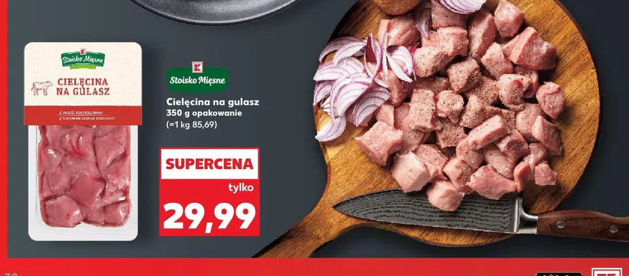 Cielęcina na gulasz K-Stoisko Mięsne promocja w Kaufland