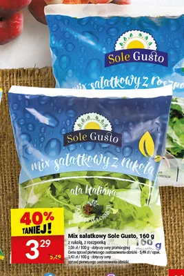Mix sałatkowy Sole Gusto z roszponką promocja w Twój Market