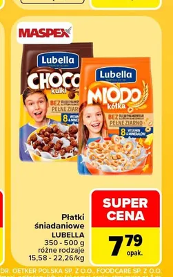 Płatki śniadaniowe Choco kulki Lubella promocja w Carrefour