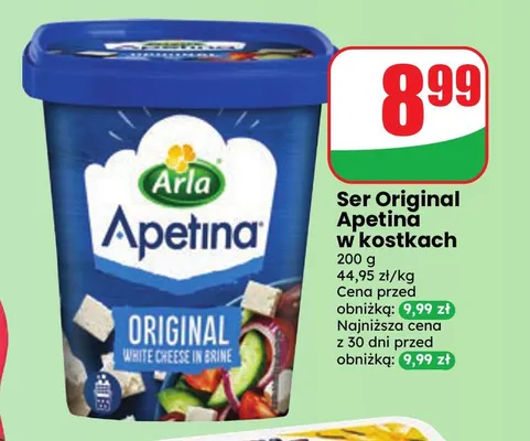 Ser Original Apetina w kostkach promocja w Dino