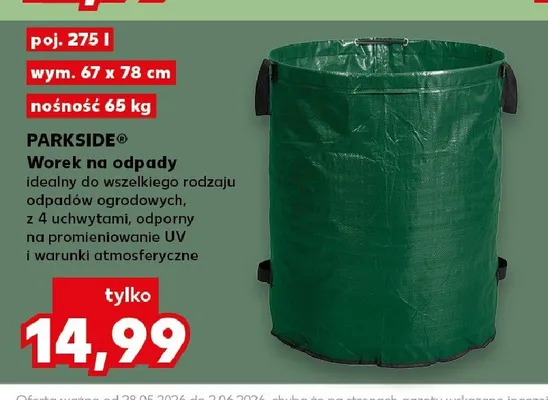 Worek na odpady Parkside promocja w Kaufland