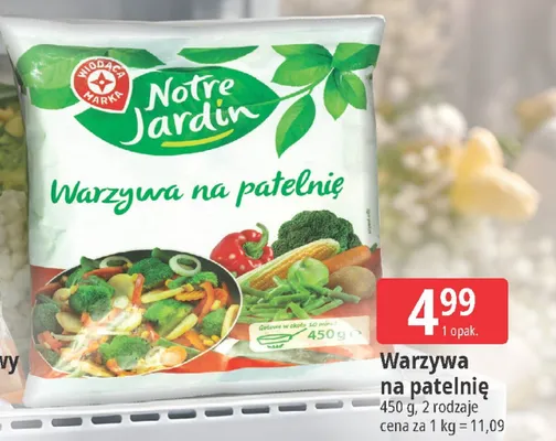 Warzywa na patelnię z przyprawą słopadzkę promocja w Leclerc