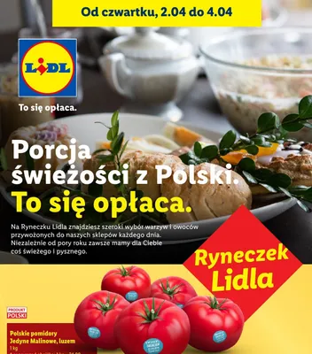 Pomidory polskie jedyne malinowe luzem promocja w Lidl