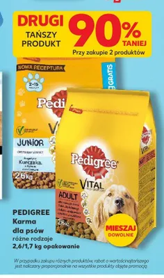 Sucha karma dla psów Pedigree Junior z kurczakiem i ryżem promocja w Kaufland
