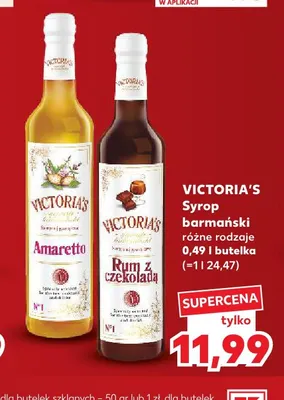 Syrop barmański Amaretto Victoria's promocja w Kaufland