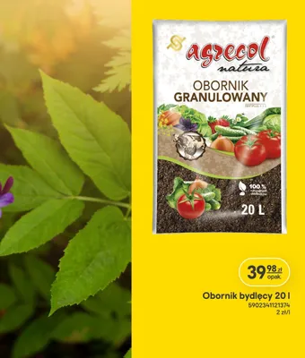 Obornik bydlęcy granulowany promocja w Castorama