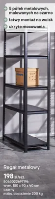 Regał metalowy promocja w Castorama