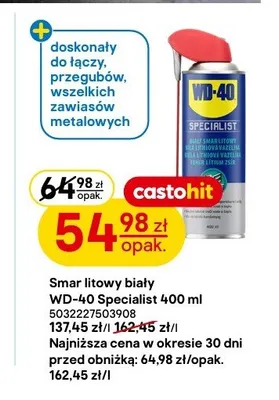Smar litowy biały WD-40 Specialist promocja w Castorama