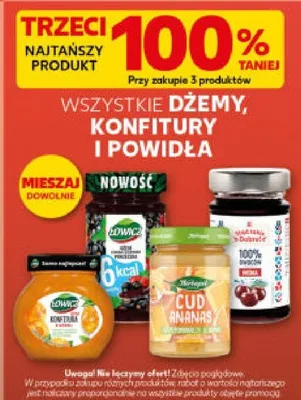 Dżemy, konfitury i powidła wszystkie promocja w Kaufland