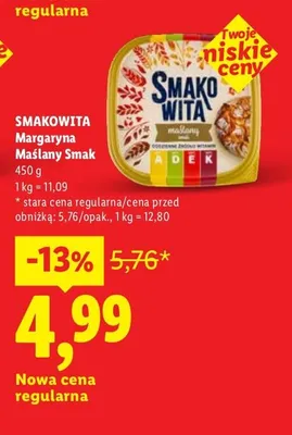 Margaryna Maślany Smak promocja w Lidl