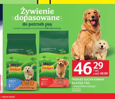 Sucha karma dla psa Friskies promocja w Selgros