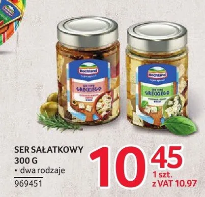 Ser sałatkowy typu greckiego klasyczny Hochland promocja w Selgros