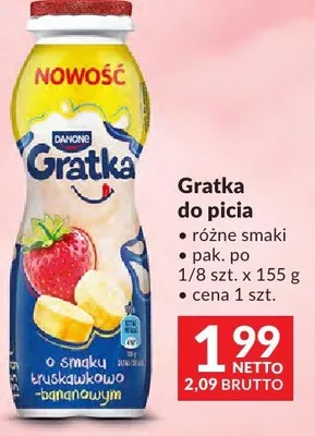 Gratka do picia Danone różne smaki promocja w Makro
