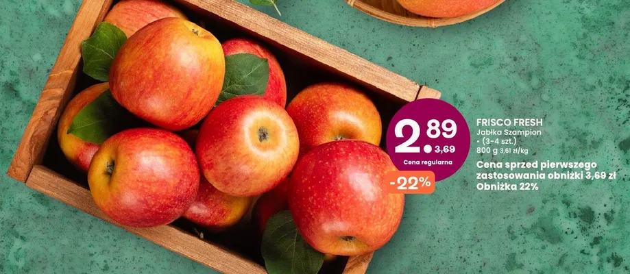 Jabłka mix promocja w Frisco
