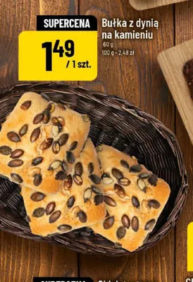 Bułka z dynią na kamieniu promocja w POLOmarket