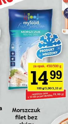 Morszczuk filet bez skóry Myfood promocja w Gram Market