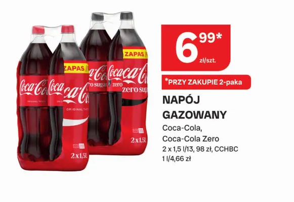 Napój gazowany Coca-Cola 2-pak promocja w Chorten
