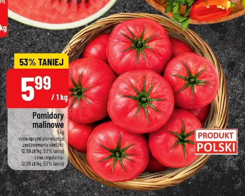 Pomidory malinowe promocja w POLOmarket