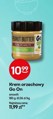 Krem orzechowy Go On smooth promocja w Żabka