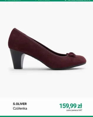 Czółenka S.Oliver promocja w Deichmann