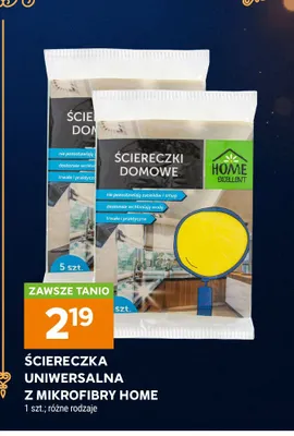 Ściereczka uniwersalna z mikrofibry Home promocja w Stokrotka