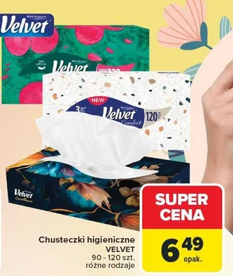 Chusteczki higieniczne różne rodzaje promocja w Carrefour Market
