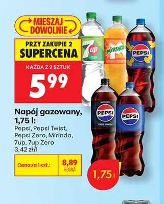 Napój gazowany Pepsi Twist promocja w Biedronka