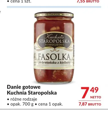 Danie gotowe Kuchnia Staropolska promocja w Makro