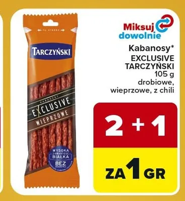 Kabanosy Exclusive Tarczyński z chili promocja w Carrefour Express