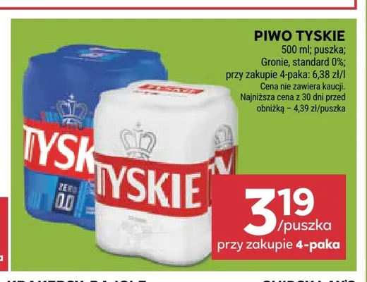 Piwo Tyskie Gronie promocja w Stokrotka