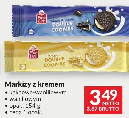 Markizy z kremem kakaowo-waniliowym Fine Life promocja w Makro