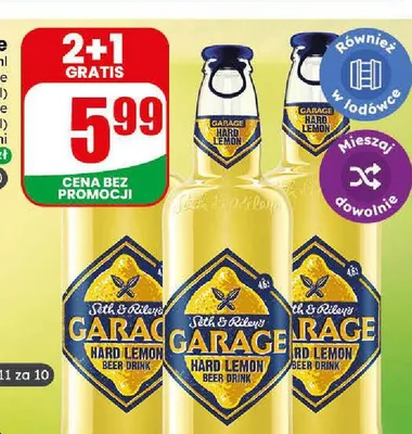 Napój piwny Garage Hard Lemon promocja w Dino